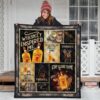 Fireball Quilt Blanket Whiskey Inspired Me Funny Gift Idea 3