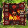 Firefighter Quilt Blanket Amazing Gift Idea 1