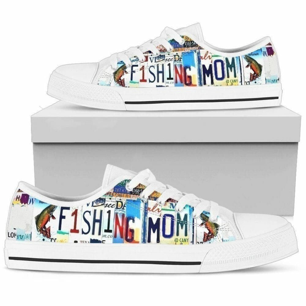 Fishing Mom Women Sneakers Style For Mom