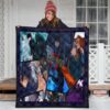 Fushiguro Megumi Jujutsu Kaisen Premium Quilt Blanket Anime Home Decor Custom For Fans 3