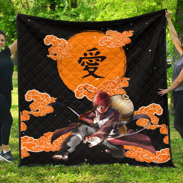 Gaara Naruto Premium Quilt Blanket Anime Home Decor Custom For Fans