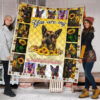 German Shepherd You Are My Sunshine Sunflower Quilt Blanket 1