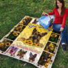 German Shepherd You Are My Sunshine Sunflower Quilt Blanket 9