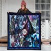 Giyu Tomioka Water Hashira Demon Slayer Area Rug Anime Home Decor Custom For Fans 3