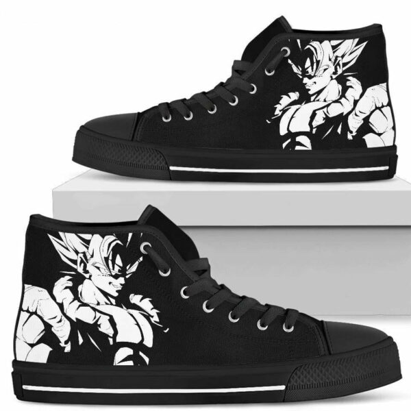 Gogeta BW High Top Shoes Sneakers Dragon Ball Fan Gift