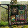 Graphic Art Tree of Life Quilt Blanket Gift For Earth Lover 9