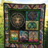 Graphic Art Tree of Life Quilt Blanket Gift For Earth Lover 1