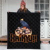 Haikyuu Anime Premium Quilt - Haikyuu Chibi Volleyball Team Members In Raven Nest Quilt Blanket 3