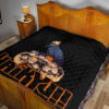 Haikyuu Anime Premium Quilt - Haikyuu Chibi Volleyball Team Members In Raven Nest Quilt Blanket 19