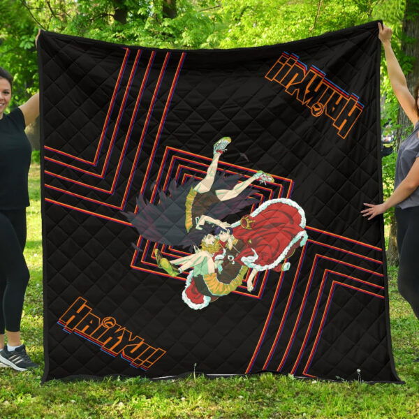 Haikyuu Anime Premium Quilt – Hinata Shoyo And Kageyama Crow And King Quilt Blanket