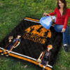 Haikyuu Anime Premium Quilt - Hinata Shoyo And Kageyama Play Volleyball Silhouette Quilt Blanket 9