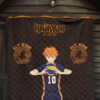 Haikyuu Anime Premium Quilt - Hinata Shoyo Smile Crow Fly High Quilt Blanket 7