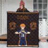 Haikyuu Anime Premium Quilt - Hinata Shoyo Smile Crow Fly High Quilt Blanket 3