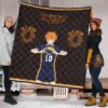 Haikyuu Anime Premium Quilt - Hinata Shoyo Smile Crow Fly High Quilt Blanket 1