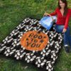 Halloween Premium Quilt | Boo To You Cute Flying Ghost Patterns Quilt Blanket 9