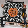 Halloween Premium Quilt | Boo To You Cute Flying Ghost Patterns Quilt Blanket 1