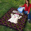 Halloween Premium Quilt | Cute Bootiful Ghost Make A Wish Witch Hat Quilt Blanket 9