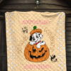 Halloween Premium Quilt | Dalmatia Dog Halo Mickey Glove Patterns Quilt Blanket 7