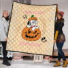 Halloween Premium Quilt | Dalmatia Dog Halo Mickey Glove Patterns Quilt Blanket 1