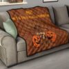 Halloween Premium Quilt - Hi We Love Halloween Smiling Pumpkin Harvest Quilt Blanket 15