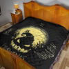 Halloween Premium Quilt | Jack Skellington On Hill Oogie Boogie Hat Silhouette Quilt Blanket 19