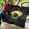 Halloween Premium Quilt | Jack Skellington On Hill Oogie Boogie Hat Silhouette Quilt Blanket 11