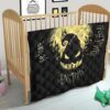 Halloween Premium Quilt | Jack Skellington On Hill Oogie Boogie Hat Silhouette Quilt Blanket 21