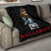 Halloween Premium Quilt | Scary Michael Myers Blood Tears With Knife Quilt Blanket 15