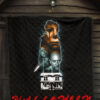 Halloween Premium Quilt | Scary Michael Myers Blood Tears With Knife Quilt Blanket 7