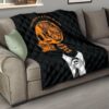 Halloween Premium Quilt | State Of Mind Skeleton Wearing Suit Quilt Blanket 15