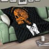 Halloween Premium Quilt | State Of Mind Skeleton Wearing Suit Quilt Blanket 17