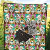 Halloween Premium Quilt | TNBC Villains Oogie Boogie Lock Shock Barrel Jack Sally Patterns Quilt Blanket 5