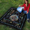 Harry Potter Stain Glass Style Quilt Blanket Fan Gift Idea 9