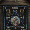 Harry Potter Stain Glass Style Quilt Blanket Fan Gift Idea 7