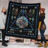 Harry Potter Stain Glass Style Quilt Blanket Fan Gift Idea 1