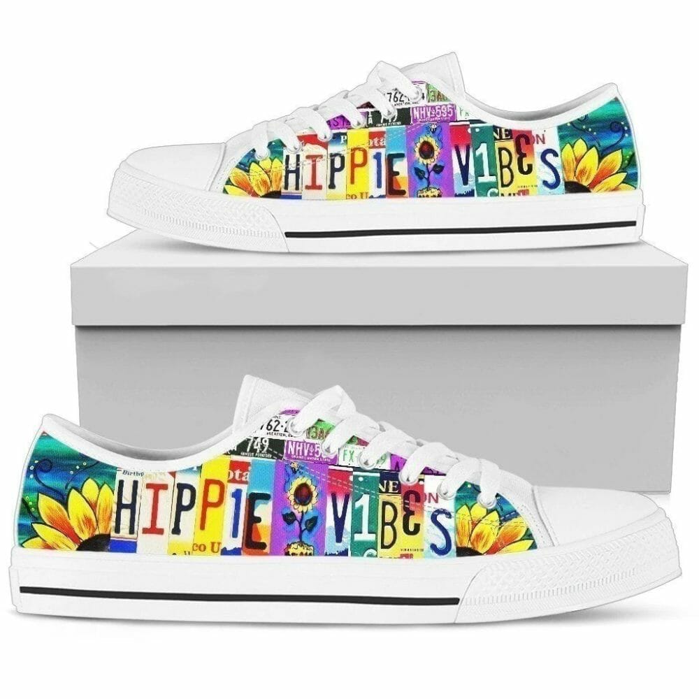 Hippie Vibes Men Sneakers Style Funny Gift