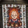 Horror Movie Chucky Wanna Play Horror Characters Game Mode Patterns Premium Quilt Blanket 7