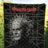 Horror Movie Hellraiser Pin Head Fire Circle Chains Background Premium Quilt Blanket 5