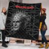 Horror Movie Hellraiser Pin Head Fire Circle Chains Background Premium Quilt Blanket 1