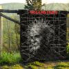 Horror Movie Hellraiser Pin Head Fire Circle Chains Background Premium Quilt Blanket 13