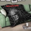 Horror Movie Hellraiser Pin Head Fire Circle Chains Background Premium Quilt Blanket 17