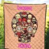 Horror Movie Horror Villains Face In Skull Star Background Premium Quilt Blanket 5