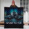 Horror Movie Insane Doctor Ready For Surgery Premium Quilt Blanket 3