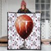 Horror Movie IT Balloon Pennywise Patterns Premium Quilt Blanket 3