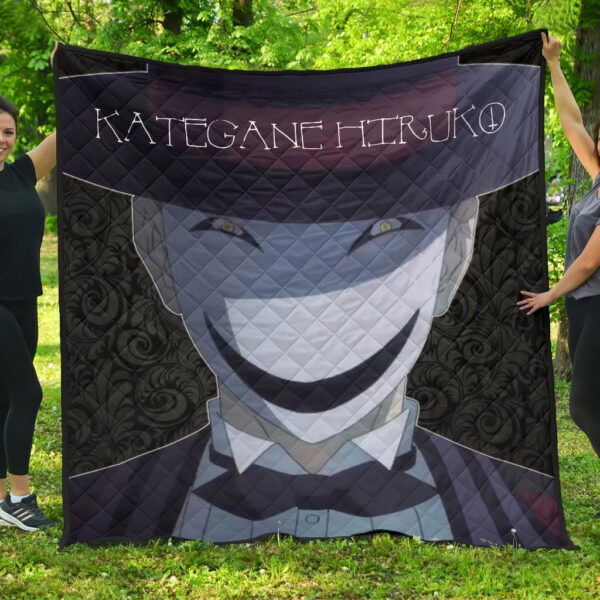 Horror Movie Kagetane Hiruko Scary Smiling Face Premium Quilt Blanket