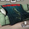 Horror Movie Mermaid Experimenter With Knife Premium Quilt Blanket 17