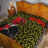 Horror Movie Red Devil Wearing Suit Premium Quilt Blanket 19