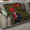 Horror Movie Red Devil Wearing Suit Premium Quilt Blanket 15