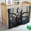 Horror Movie Slender Man In The Forest Fanart Premium Quilt Blanket 21