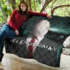 Horror Movie Slenderman Suit Underground Premium Quilt Blanket 11